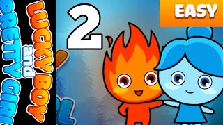 LuckyBoy And PrettyGirl Gameplay #2 ( Easy Levels 15 16 17 18 19 20 21 ) Crystal Temple Maze