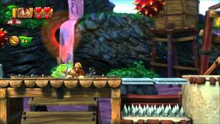 Donkey Kong Country: Tropical Freeze - 100% Walkthrough - 5-4 Panicky Paddles (Puzzle and KONG)