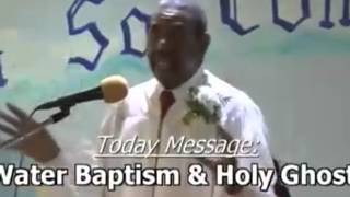 Dr. Ross "Water Baptism & Holy Ghost"