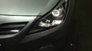 Установка линз / тюнинг фар Hyundai Solaris