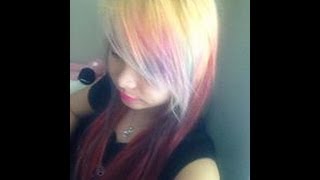 One Step From Jet Black Hair  to Pretty  Blond Hair!!