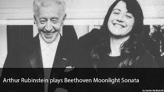 Arthur Rubinstein plays Beethoven Moonlight Sonata