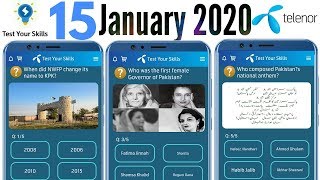 Who was the first female governor of Pakistan? | My Telenor Play and Win 15 Jan | Test Your Skills