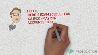 CA IPCC-MAY 2017 EXAM SCHEDULE