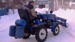 Усовершенствование минитрактора для работы зимой