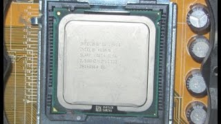 Xeon L5420 на ASUS P5B установка включение