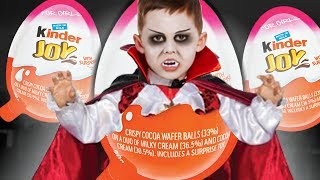 Kinder halloween DRACULA surprise eggs unboxing! Dracula is back!