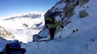 Le Couloir Rectiligne à ski, Saint Sorlin d'Arves
