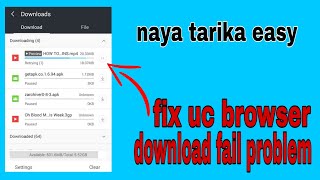 how to fix retrying downloading problem in uc browser