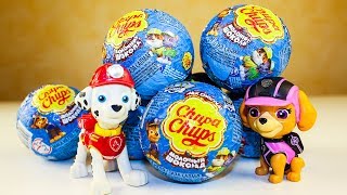 Чупа Чупс Сюрпризы Щенячий патруль Игрушки Видео для детей Unboxing surprise eggs Paw Patrol toys