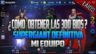 MARVEL: FUTURE FIGHT ? SUPERGIANT DEFINITIVA ¿COMO OBTENER 300 BIOS? ? MI EQUIPO