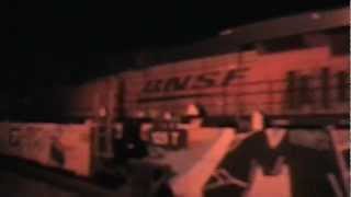 Norfolk Southern G2A + NS 736 SB BNSF Scherer Coal in Austell,Ga 02-16-2013© (16x9)