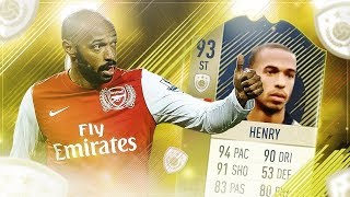HACIENDO A THIERRY HENRY 93 ICON PRIME EN DIRECTO! / REVIEW BEST ICON PRIME!! / FIFA 18