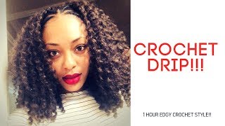 EASY 1 HOUR EDGY CROCHET HAIRSTYLE | ft. Bongo Crochet Braids by Bally