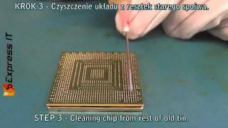 Reballing BGA PS3 (RSX/GPU). Naprawa YLOD RLOD / YLOD RLOD FIX. Playstation 3.
