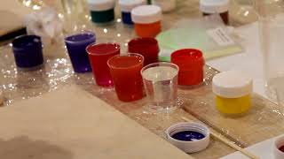 Мастер класс картины в технике fluid art