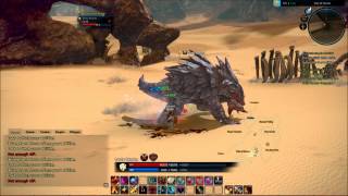 TERA Online level 32 berserker gameplay CBT3, basilisk solo.