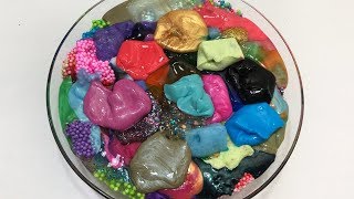 MIXING ALL MY SLIMES!! SLIMESMOOTHIE! SATISFYING SLIME ! #9