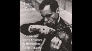 Babajanian: Violin Concerto in A minor, III. Finale - Allegro