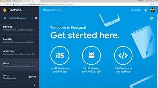 Creating a Firebase App on the Firebase Console
