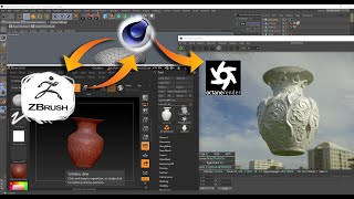 Goz zbrush export displacement to C4d Octane