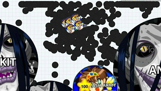 DESTROYING TEAMS IN AGAR.IO MOBILE + EPIC POPSPLIT