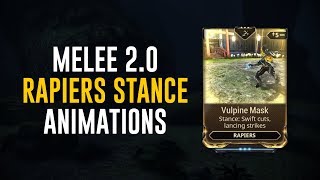 Rapier Stances & Animations - Melee 2.0 (Warframe)