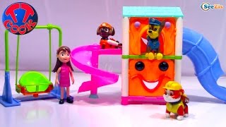 ЩЕНЯЧИЙ ПАТРУЛЬ Игрушки На Детской Площадке Распаковка с Ярославой PAW Patrol Toys Unboxing