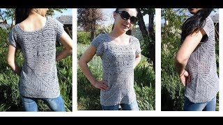 Летняя кофточка или Жемчужный топ крючком Часть 1