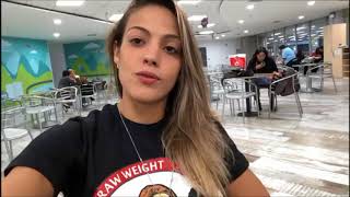 Poliana Botelho envia mensagem para internautas da Rádio Muriaé antes de embarcar para o Chile