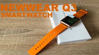 NEWWEAR Q3 Gold smartwatch, Смарт-часы Newwear Q3