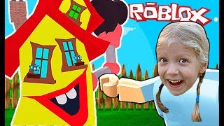 СМЕШНОЙ и СУМАСШЕДШИЙ дом в ROBLOX Веселый побег мульт героя как в майнкрафт Детский летсплей FFGTV