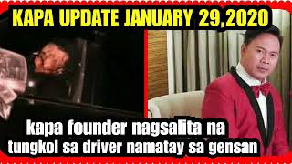 KAPA UPDATE TODAY JANUARY 29,2020 [ KAPA FOUNDER LIVE PASTOR JOEL APOLINARIO