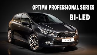 Kia Ceed Установка СВЕТОДИОДНЫХ линз Optima Professional Series