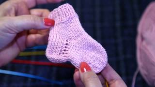Уроки вязания. Носочек | Knitting lessons #клуб28петель