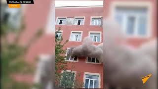 В азербайджанской школе в Гардабани произошел крупный пожар - видео