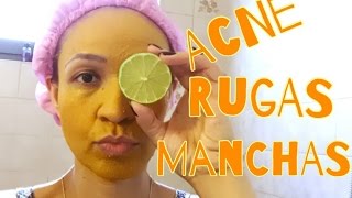 RECEITA CASEIRA ANTI ACNE, RUGAS E MANCHAS AÇAFRÃO MEL LIMÃO