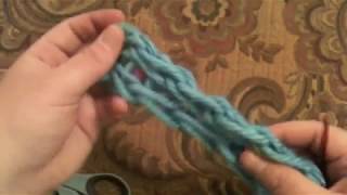 Step by step how to Finger Knit (Closed Captions CC)
