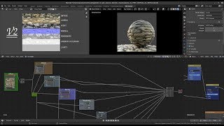 Converting Photo into PBR Albedo Normal Rough Height AO Seamless Texture in Blender Compositor V2