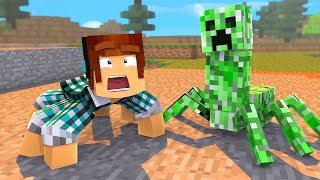 O CREEPER VIROU UMA ARANHA !! - [ Vida de Aranha #6 ] - Minecraft