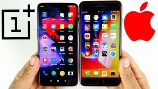 OnePlus 6 vs iPhone 8 Plus Speed Test!