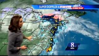 Expect mostly cloudy, breezy conditions through this evening