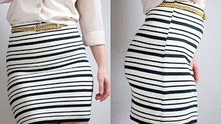 Сшить юбку своими руками. Из старой кофточки !