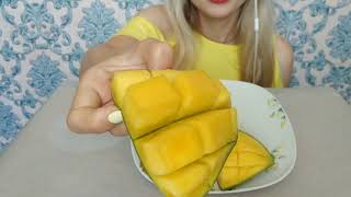 Сладкий таиландский МАНГО/АСМР/Eating/ASMR/Mango/망고