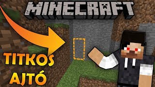 A Legegyszerűbb, Észrevehetetlen TITKOS Ajtó! - Minecraft Redstone Tutorial #3