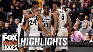 Providence vs Sacred Heart | Highlights | FOX COLLEGE HOOPS