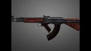 Korobov's Assault Rifle TKB-408, 3d model / Автомат Коробова ТКБ-408