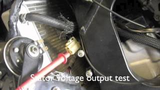 HOW TO CHECK YOUR CHARGING SYSTEM and CHANGING the STATOR and REGULATOR/RECTIFIER