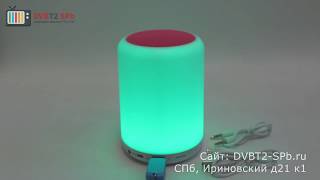 Колонка с подсветкой, со встроенным Bluetooth, USB и SD - Y02 Portable.