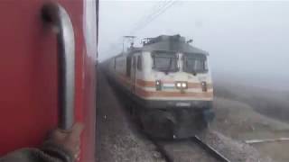 [HD]: YPR DEE AC Duronto Express Crossing the ferocious WAP 5 hauled GATIMAAN Express